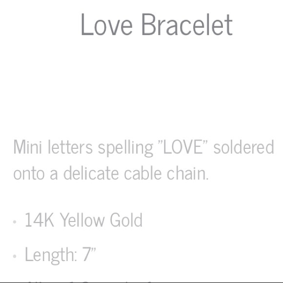 Maya Brenner Love Bracelet 14K Gold - Picture 2 of 5